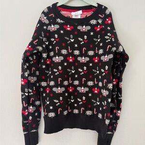 Disney Parks Authentic Ugly Mickey Ears Festive Ornament Sweater, XCH